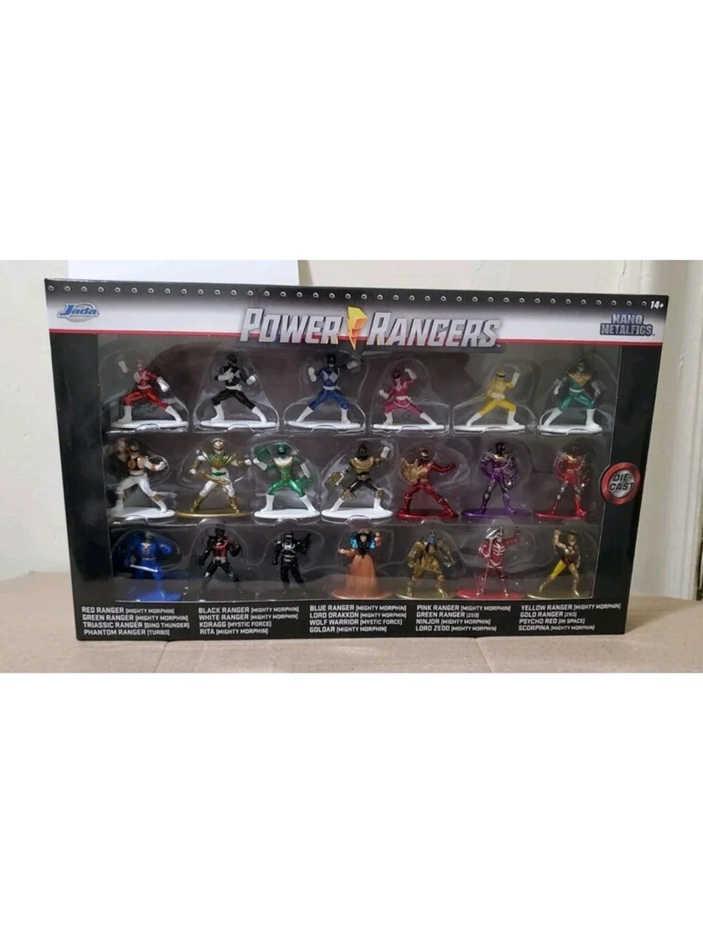 Power Rangers Jada Nano Metalfigs 20-Pack Die-Cast Mini Figures Set 30771 NEW